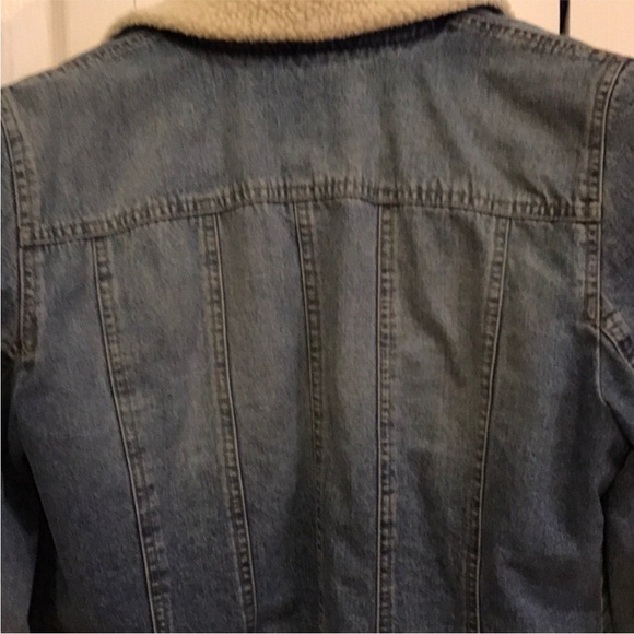 Denim Shearling Jacket - Picture 4 of 9